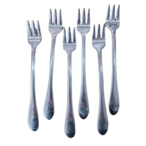 Gorham Cocktail Forks 18/8 Stainless Silver 5 1/2 Set Of 6 NEVER USED Silverwear